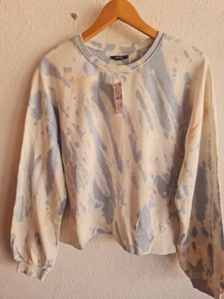 Sudadera Kiabi Tie-Dye Beige y Azul