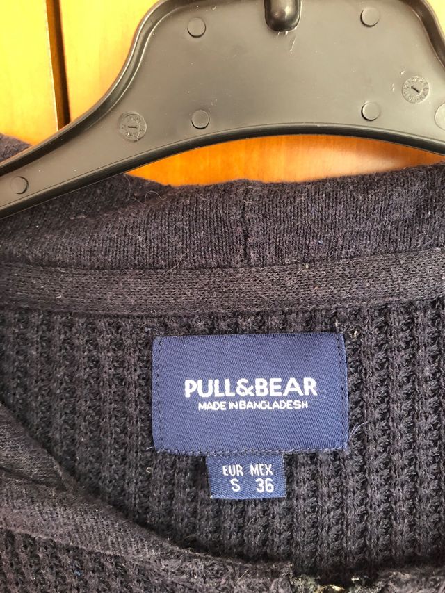 Sudadera lana Pull&Bear azul Talla S