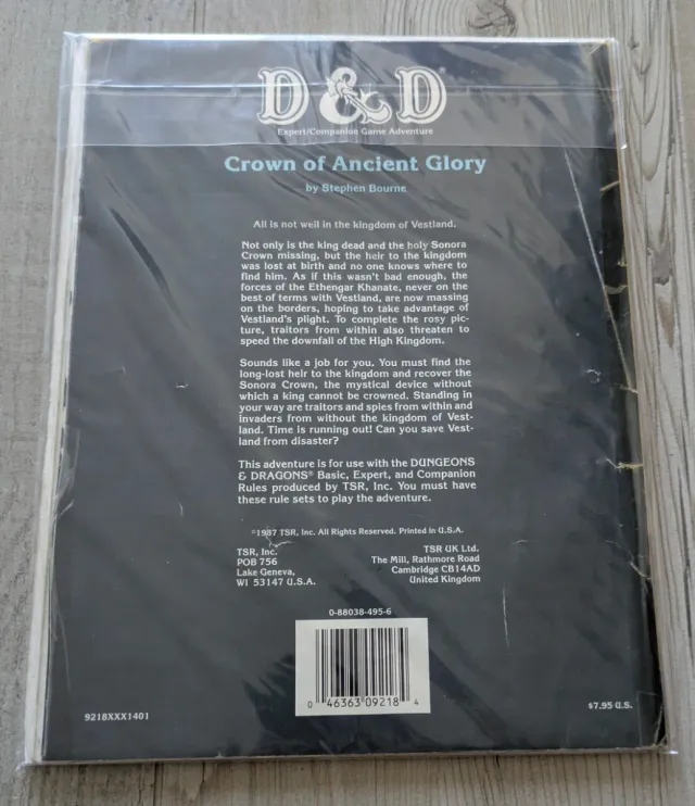 Crown of Ancient Glory D&D Expert/Companion