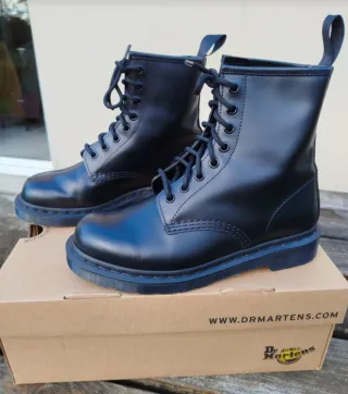 Botas Dr. Martens 1460 Mono Negras, 38