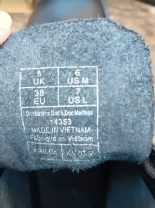 Botas Dr. Martens 1460 Mono Negras, 38