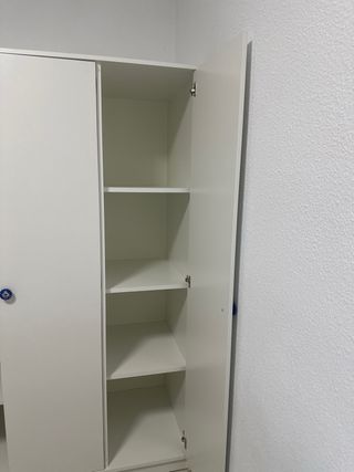 Armario blanco 3 puertas madera