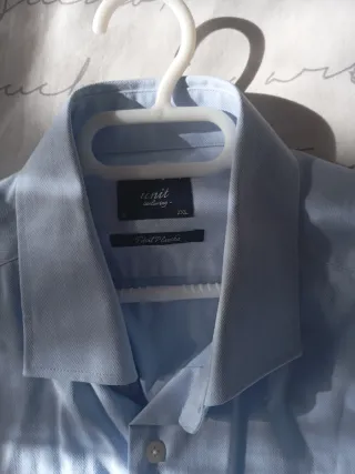 Camisa Zara Hombre Azul Talla XXL