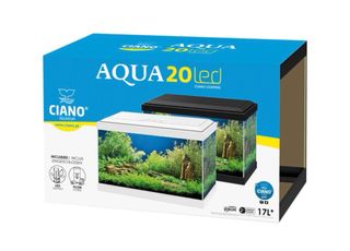 Acuario Ciano Aqua 20 LED Blanco 17L