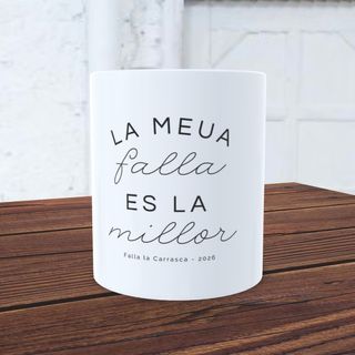 Taza personalizable la meua falla es la millor