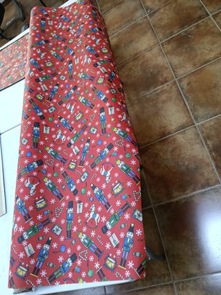 Rollo de loneta resinada Navideño (x metro)