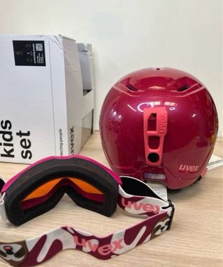Casco esquí Infantil con Gafas uvex heyya 46 50 cm