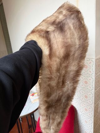 Estola de pelo auténtico antigua