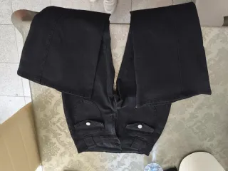 Pantalones campana negros