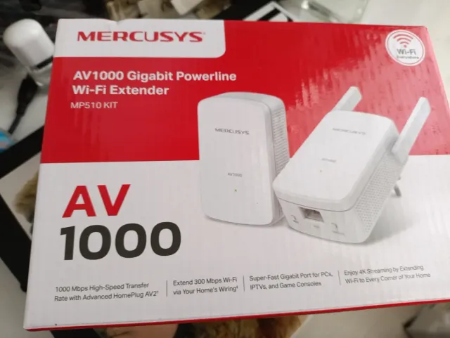 MERCUSYS AV1000 Gigabit Powerline Wi-Fi Extender