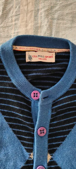 Cardigan U.S. Polo Sport Cashmere Tg M