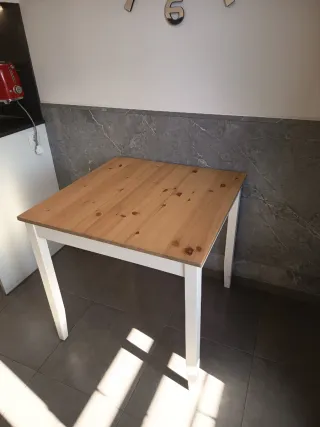 Mesa de cocina madera 74x74