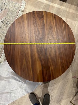 Mesa de centro redonda madera 100cm