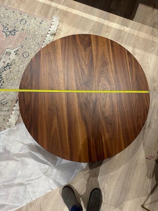 Mesa de centro redonda madera 100cm