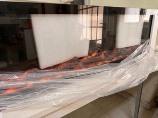 Chimenea eléctrica  efecto fuego cristal CHIMENEA