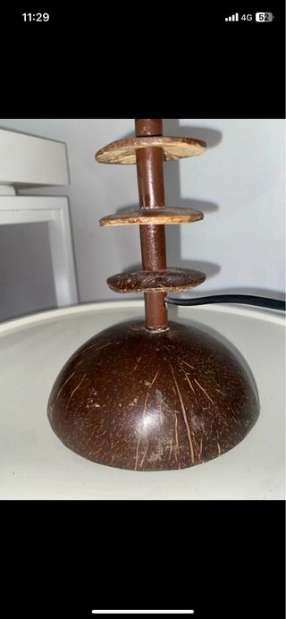 Lampada in fibra di cocco, design unico