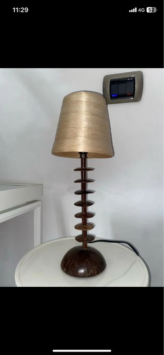 Lampada in fibra di cocco, design unico
