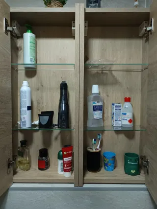 Armario de baño madera