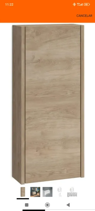 Armario de baño madera