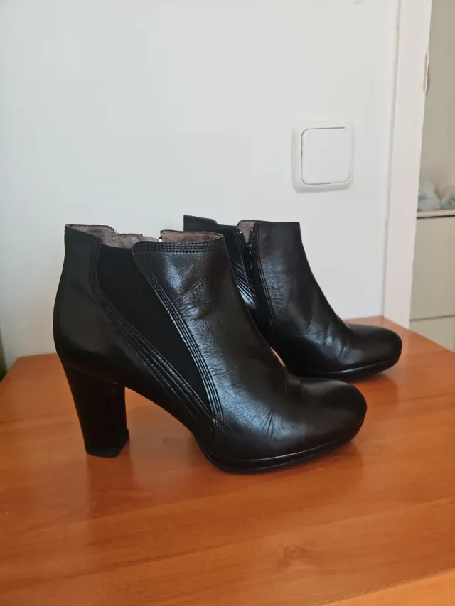 Botas de tacón negras mujer