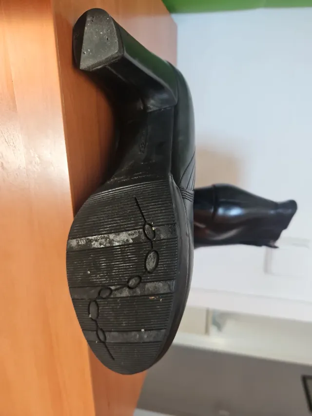 Botas de tacón negras mujer