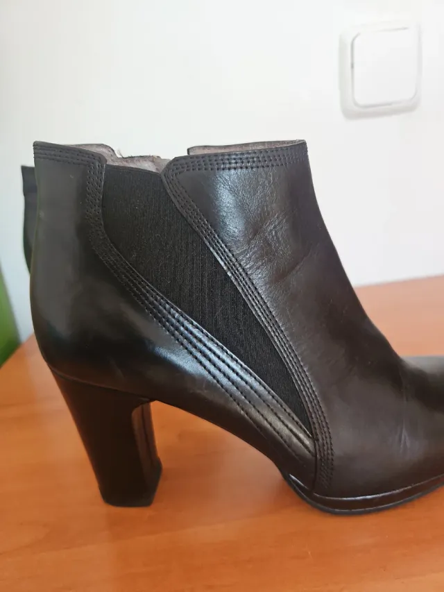 Botas de tacón negras mujer