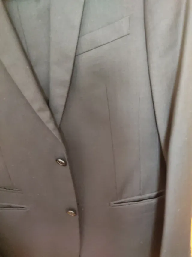 Traje Negro Juvenil Talla 46/42