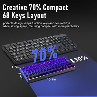 Teclado Mecánico Multifuncional Morado
