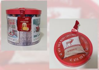 Barattolo confezione di latta Natale balocco