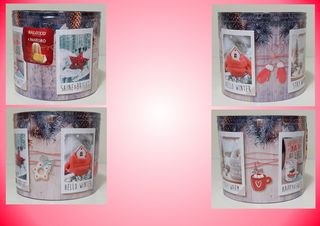 Barattolo confezione di latta Natale balocco