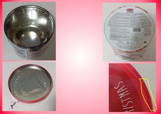 Barattolo confezione di latta Natale balocco