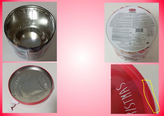 Barattolo confezione di latta Natale balocco