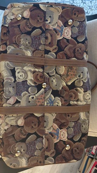 Bolso de viaje con estampado de ositos