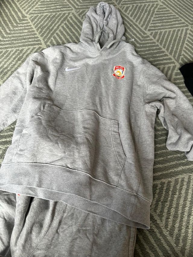 Conjunto Chándal Algodón Equipo Fútbol Nike Gris
