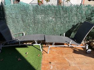 2 Lettini in Vimini e Metallo