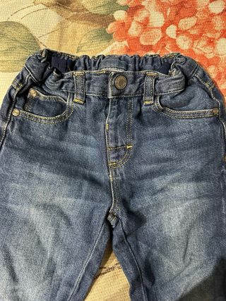 Set 2 pantaloni bimbo jeans e cotone