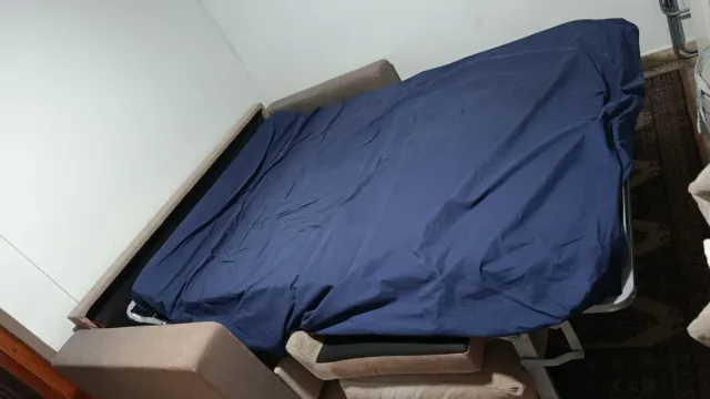 Sofá Cama Beige Tela Alta Gama