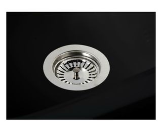 Fregadero doble Poalgi negro piedra