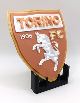 Stemma Torino FC Serie A Scudetto Logo Football 3D