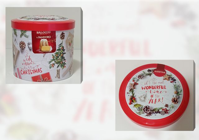 Barattolo confezione di latta Natale balocco