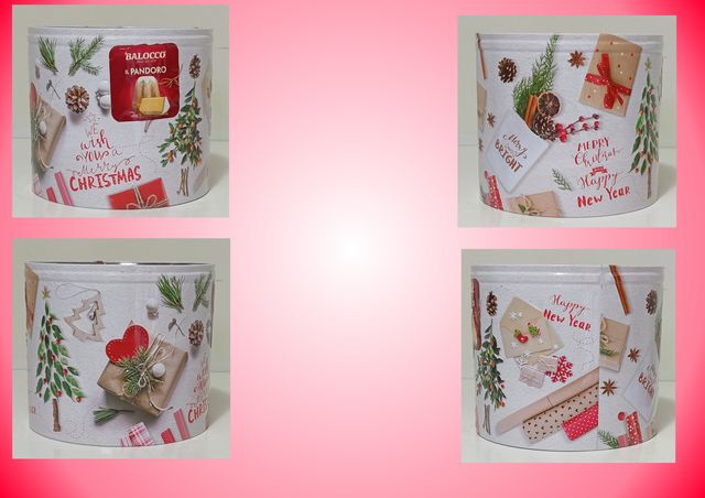 Barattolo confezione di latta Natale balocco