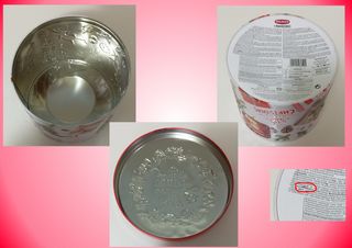 Barattolo confezione di latta Natale balocco