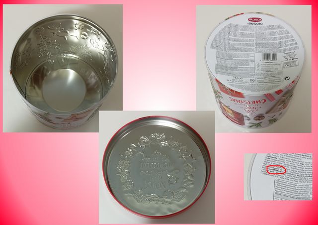 Barattolo confezione di latta Natale balocco