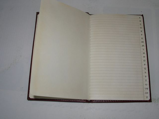 Rubrica Vintage Rossa Angoli Dorati