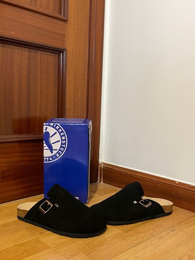 Birkenstock Boston Negro Talla 44 Nuevo