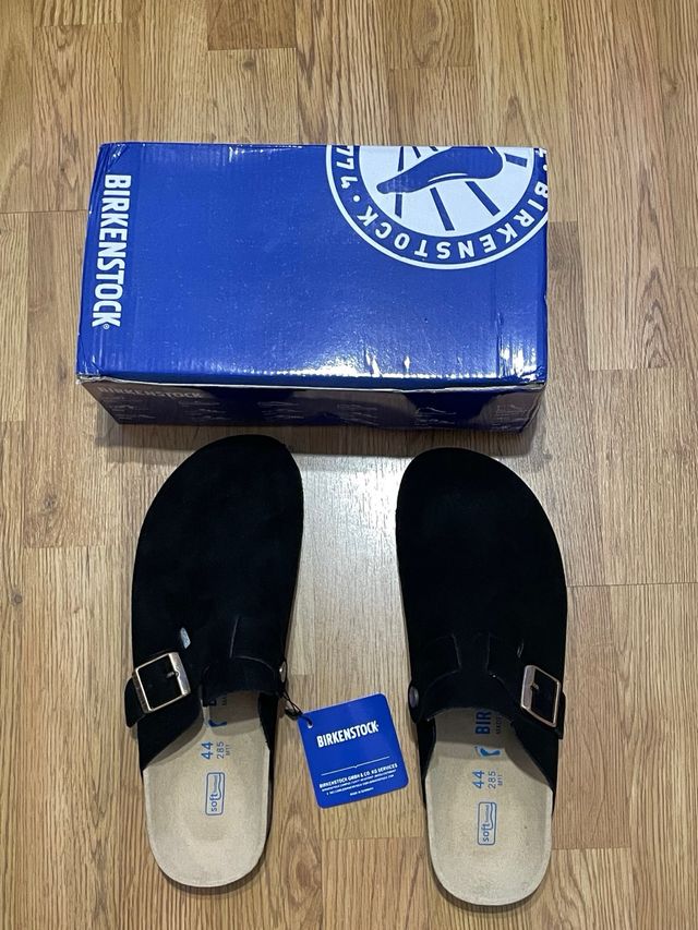 Birkenstock Boston Negro Talla 44 Nuevo