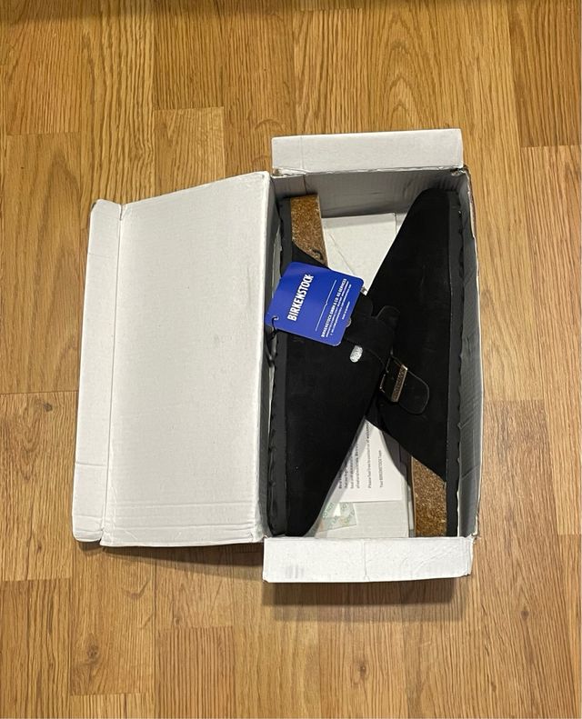 Birkenstock Boston Negro Talla 44 Nuevo