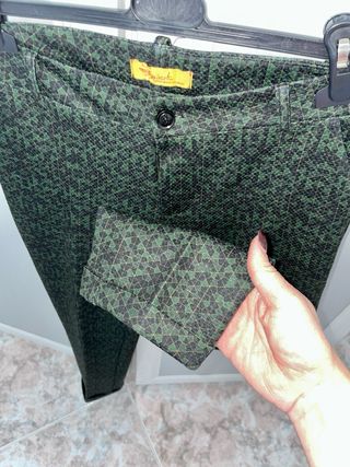 Pantaloni donna Tailert fantasia geometrica