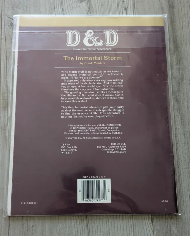 Dungeons & Dragons IM1 The Immortal Storm