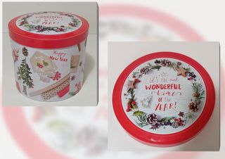 Barattolo Latta Balocco Natale Wonderful Times